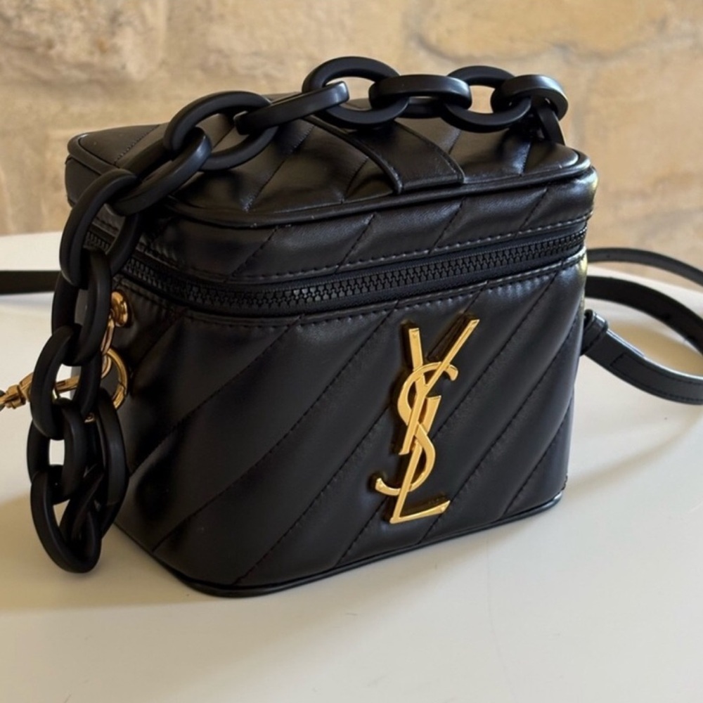 Yves Saint Laurent Beauty VIP Gift Bag Crossbody bag handbag Black New In Box - Picture 3 of 12